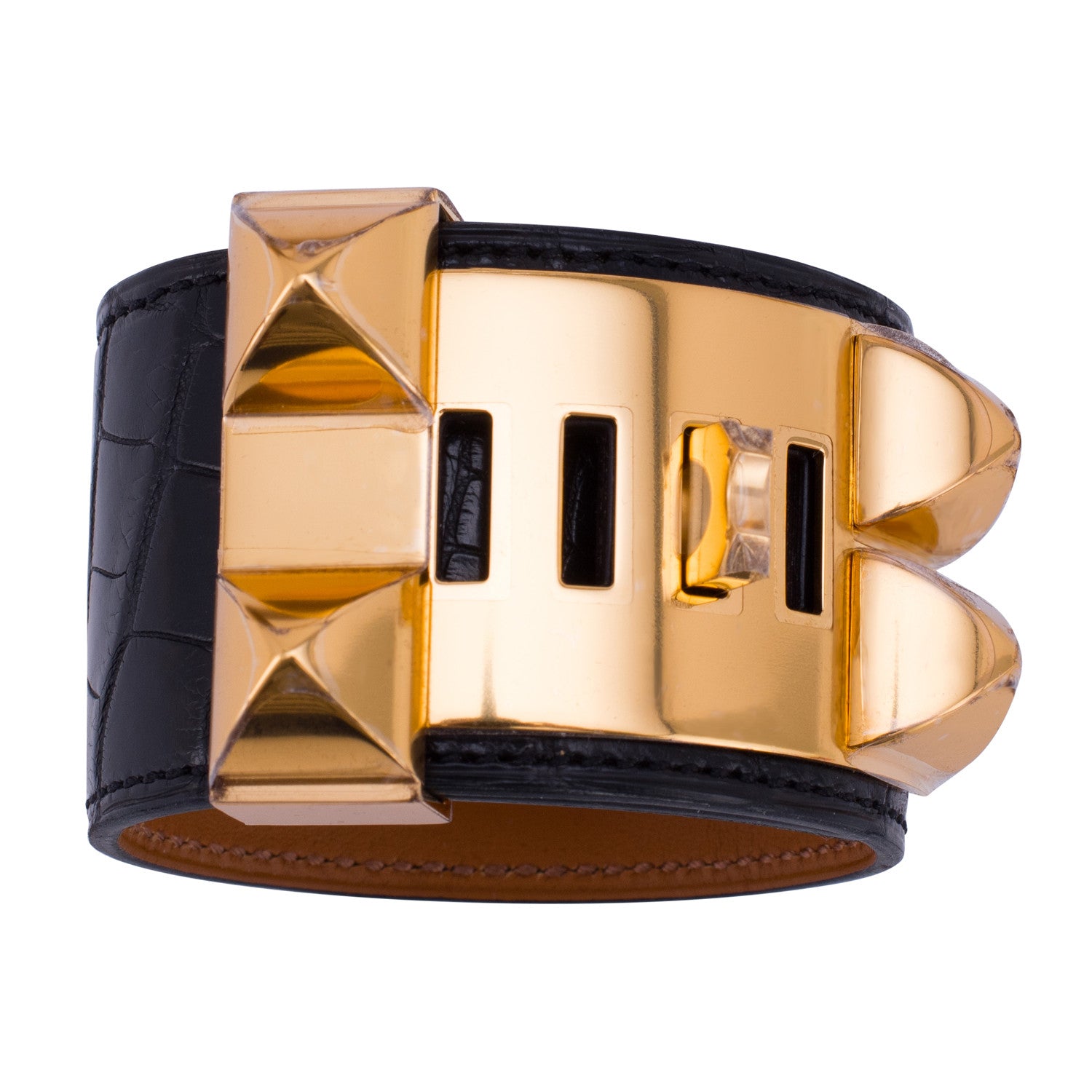 Hermès Collier de Chien gold plated bracelet